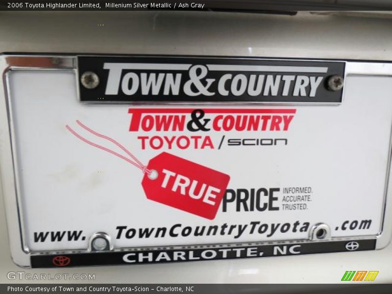 Millenium Silver Metallic / Ash Gray 2006 Toyota Highlander Limited