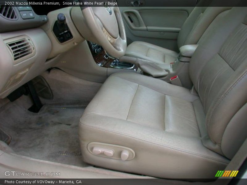 Snow Flake White Pearl / Beige 2002 Mazda Millenia Premium