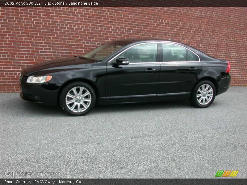 Black Stone / Sandstone Beige 2009 Volvo S80 3.2