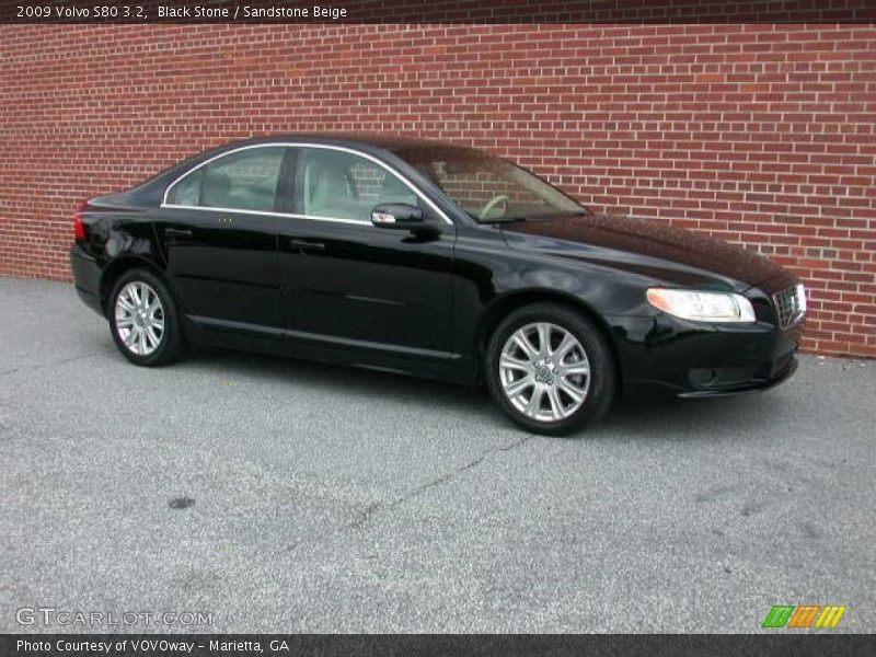 Black Stone / Sandstone Beige 2009 Volvo S80 3.2