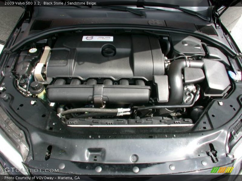 Black Stone / Sandstone Beige 2009 Volvo S80 3.2