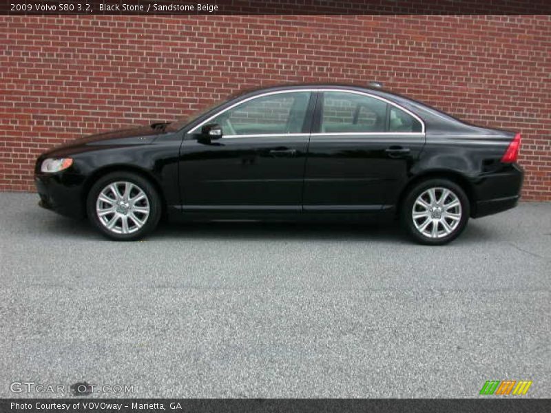 Black Stone / Sandstone Beige 2009 Volvo S80 3.2