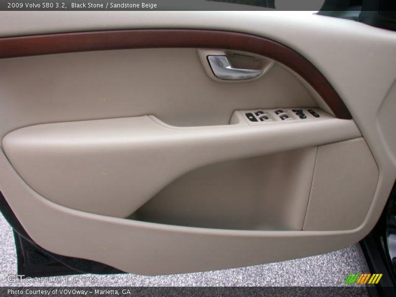 Black Stone / Sandstone Beige 2009 Volvo S80 3.2