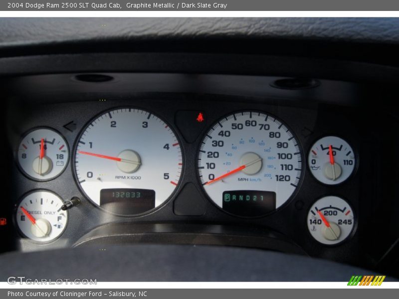 Graphite Metallic / Dark Slate Gray 2004 Dodge Ram 2500 SLT Quad Cab