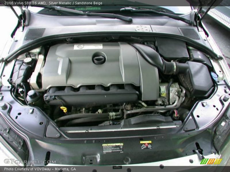 Silver Metallic / Sandstone Beige 2008 Volvo S80 T6 AWD