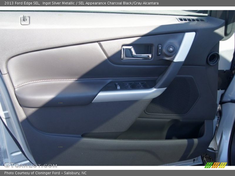 Ingot Silver Metallic / SEL Appearance Charcoal Black/Gray Alcantara 2013 Ford Edge SEL