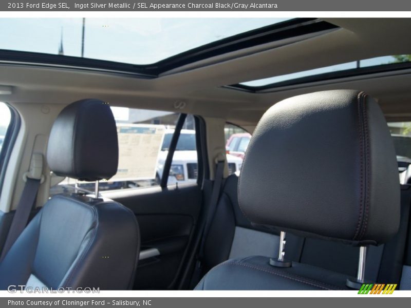 Ingot Silver Metallic / SEL Appearance Charcoal Black/Gray Alcantara 2013 Ford Edge SEL