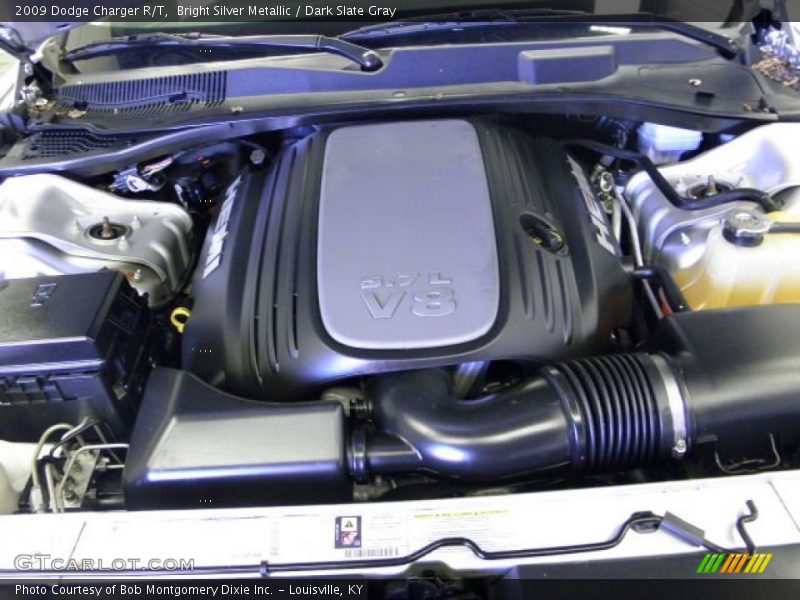 Bright Silver Metallic / Dark Slate Gray 2009 Dodge Charger R/T