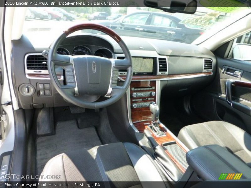 Brilliant Silver Metallic / Dark Charcoal 2010 Lincoln MKZ AWD