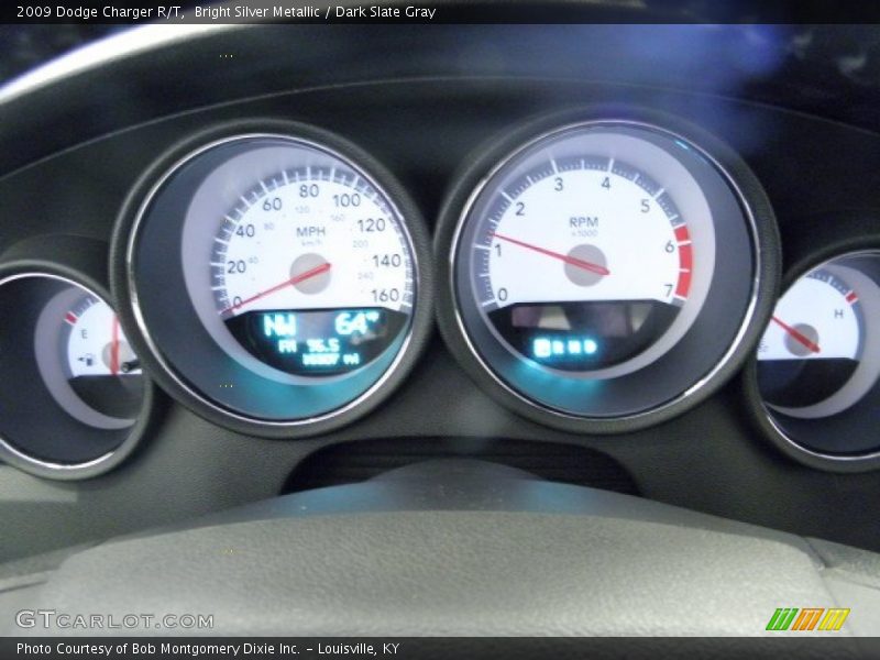 Bright Silver Metallic / Dark Slate Gray 2009 Dodge Charger R/T