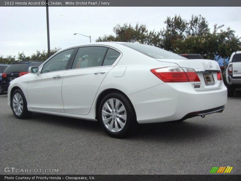 White Orchid Pearl / Ivory 2013 Honda Accord EX-L Sedan