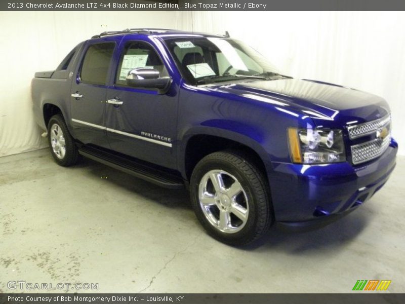 Blue Topaz Metallic / Ebony 2013 Chevrolet Avalanche LTZ 4x4 Black Diamond Edition