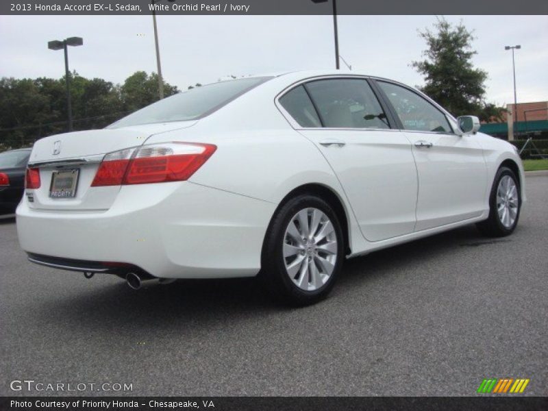 White Orchid Pearl / Ivory 2013 Honda Accord EX-L Sedan