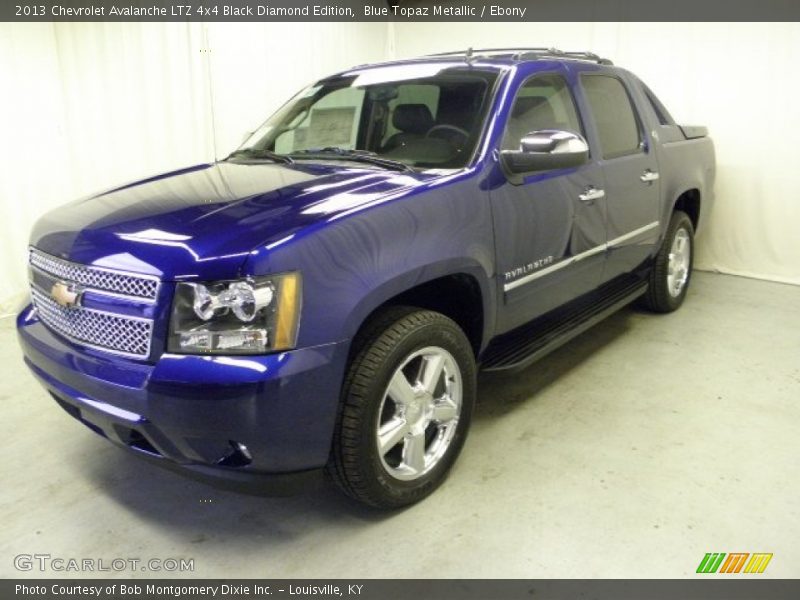 Blue Topaz Metallic / Ebony 2013 Chevrolet Avalanche LTZ 4x4 Black Diamond Edition