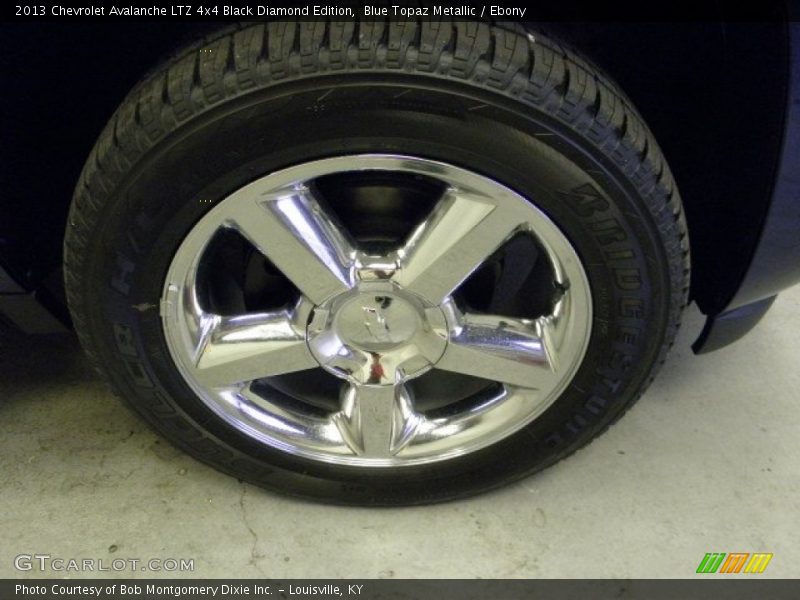 Blue Topaz Metallic / Ebony 2013 Chevrolet Avalanche LTZ 4x4 Black Diamond Edition