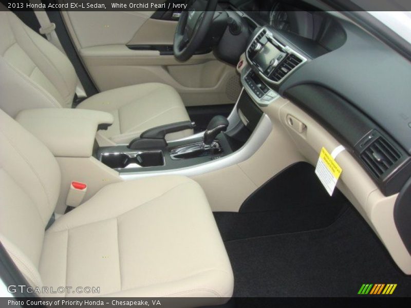 White Orchid Pearl / Ivory 2013 Honda Accord EX-L Sedan