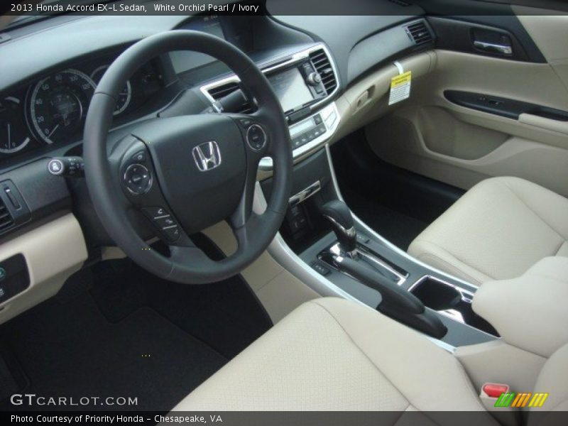 Ivory Interior - 2013 Accord EX-L Sedan 