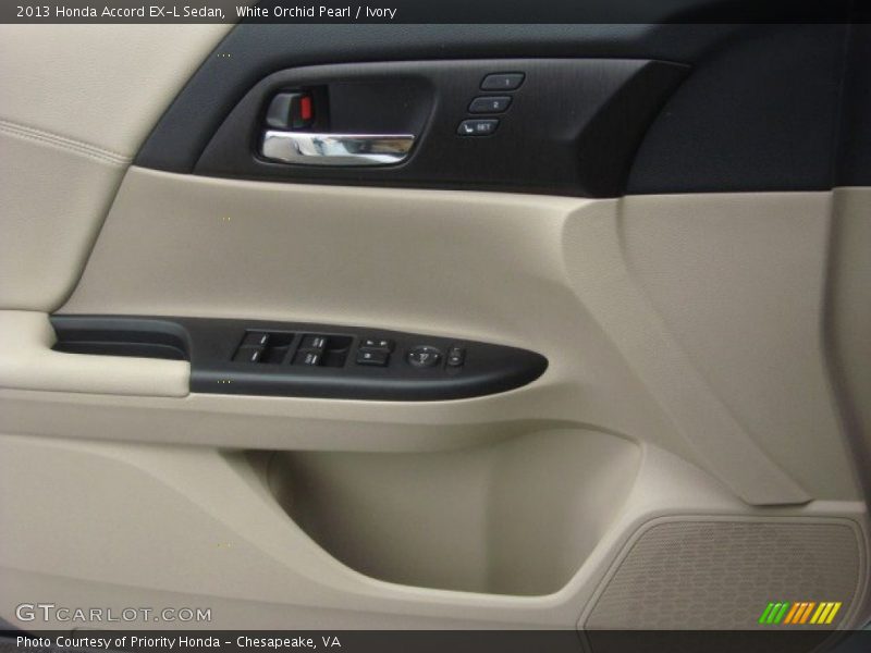 White Orchid Pearl / Ivory 2013 Honda Accord EX-L Sedan
