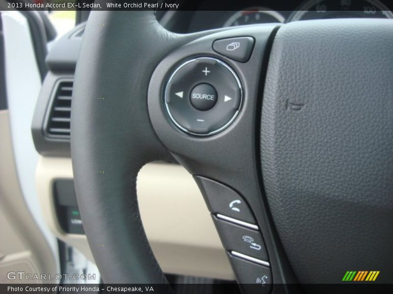 Controls of 2013 Accord EX-L Sedan