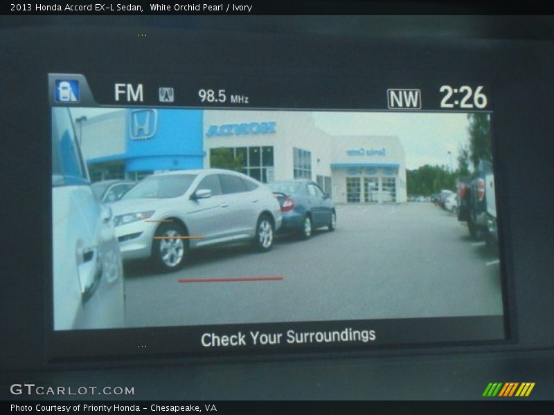 White Orchid Pearl / Ivory 2013 Honda Accord EX-L Sedan