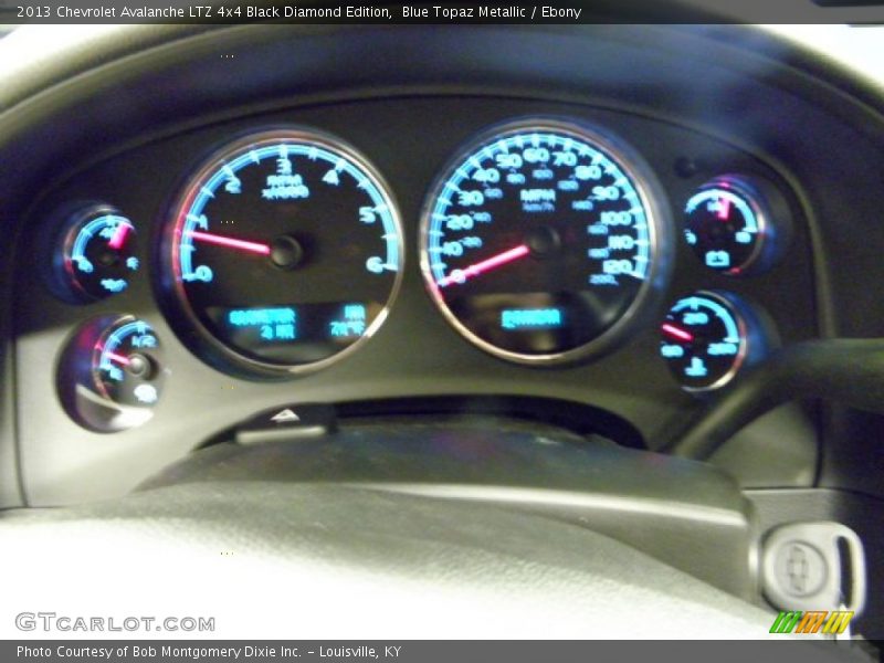 Blue Topaz Metallic / Ebony 2013 Chevrolet Avalanche LTZ 4x4 Black Diamond Edition