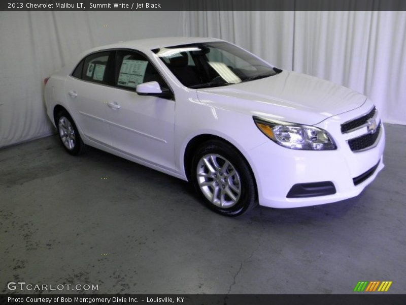 Summit White / Jet Black 2013 Chevrolet Malibu LT