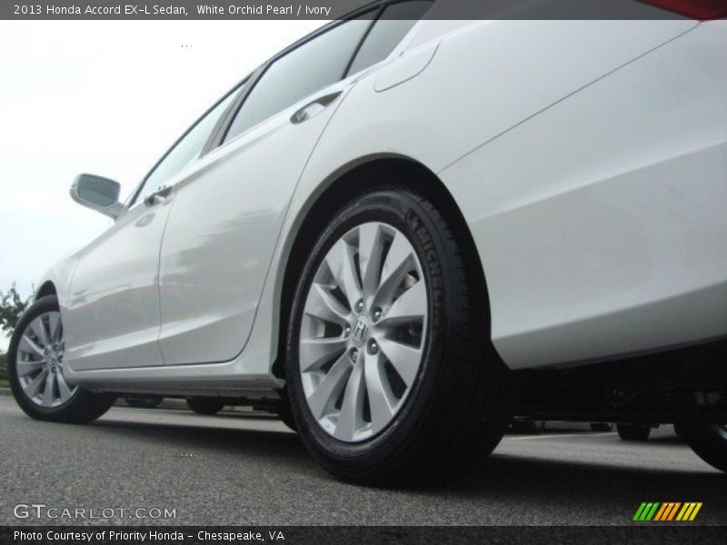 White Orchid Pearl / Ivory 2013 Honda Accord EX-L Sedan