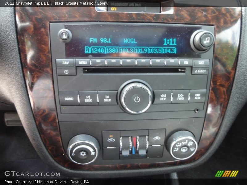 Black Granite Metallic / Ebony 2012 Chevrolet Impala LT