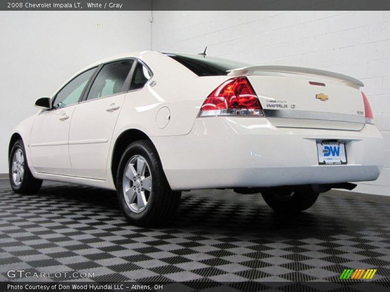 White / Gray 2008 Chevrolet Impala LT