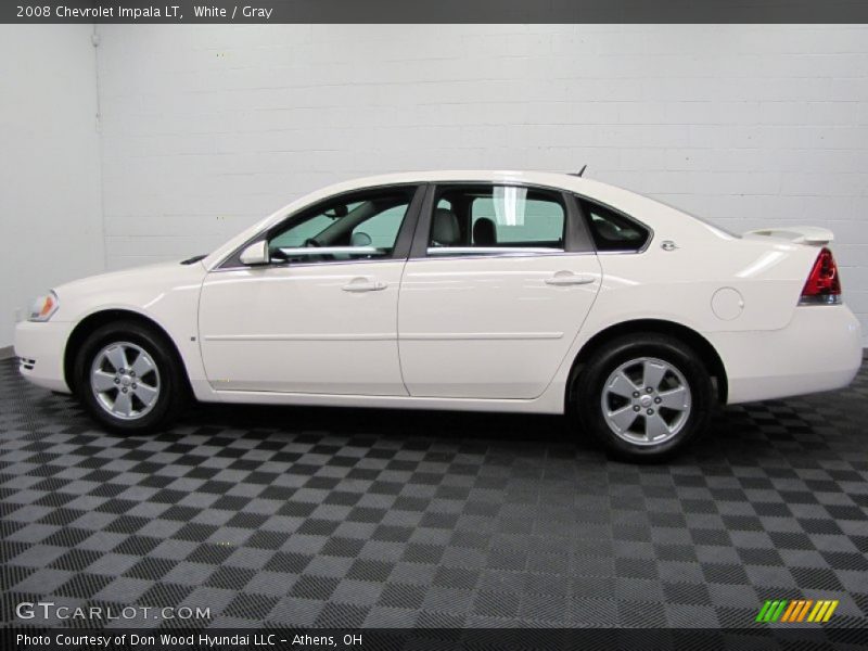White / Gray 2008 Chevrolet Impala LT