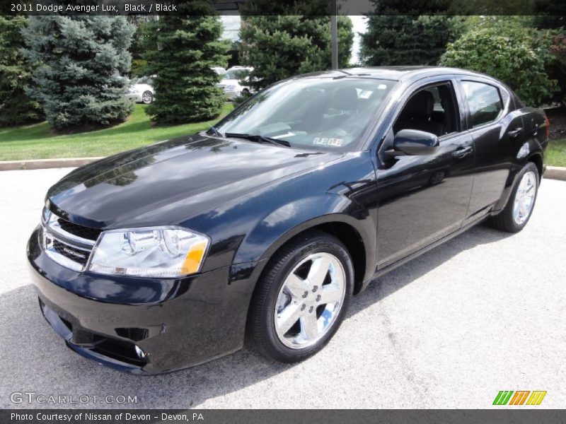 Black / Black 2011 Dodge Avenger Lux