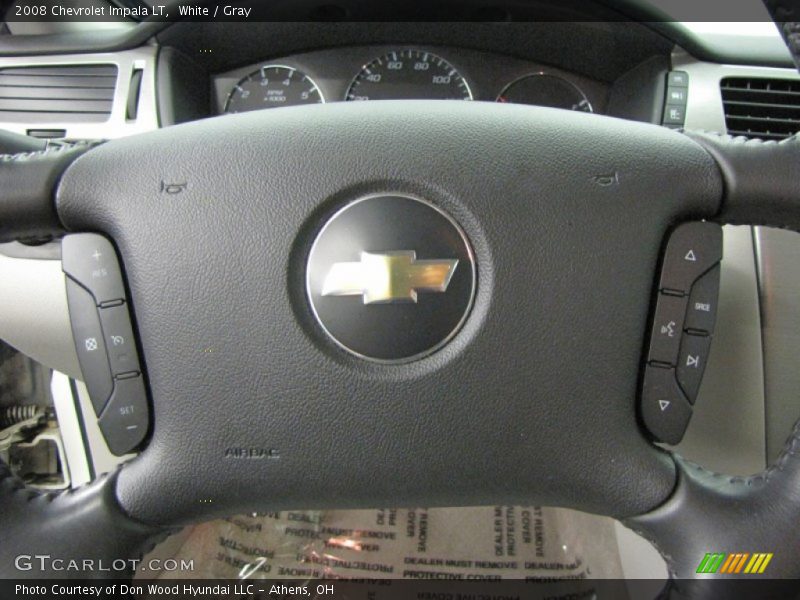 White / Gray 2008 Chevrolet Impala LT