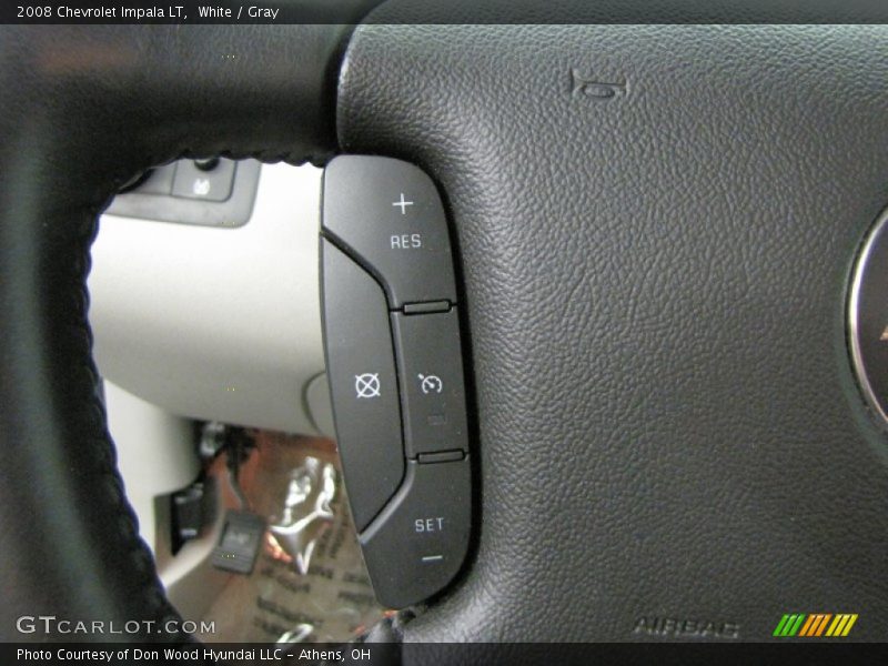 White / Gray 2008 Chevrolet Impala LT
