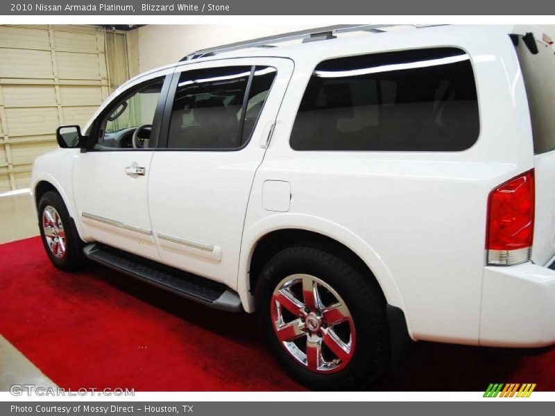 Blizzard White / Stone 2010 Nissan Armada Platinum