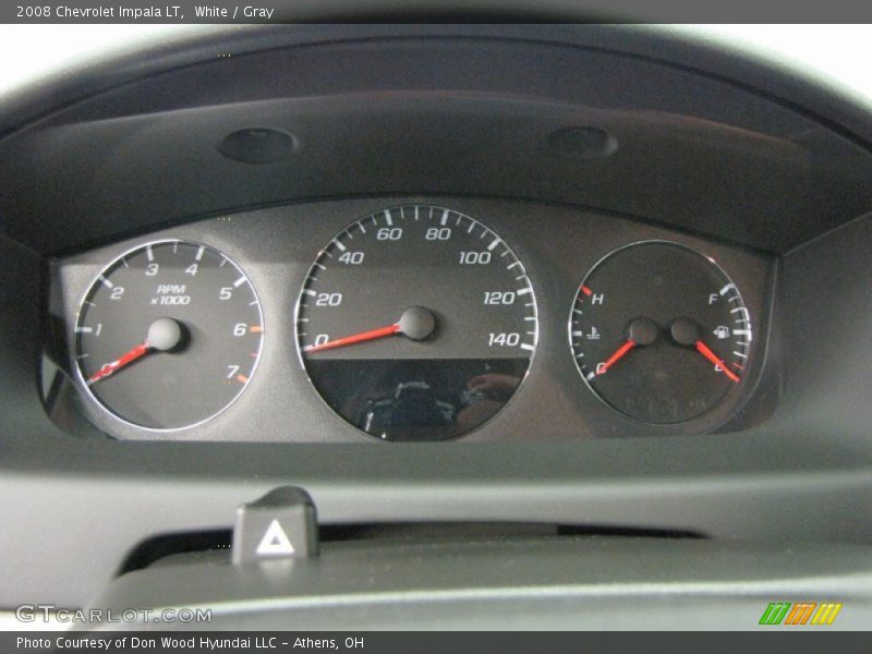 White / Gray 2008 Chevrolet Impala LT