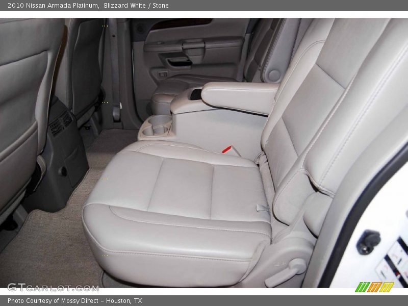 Blizzard White / Stone 2010 Nissan Armada Platinum