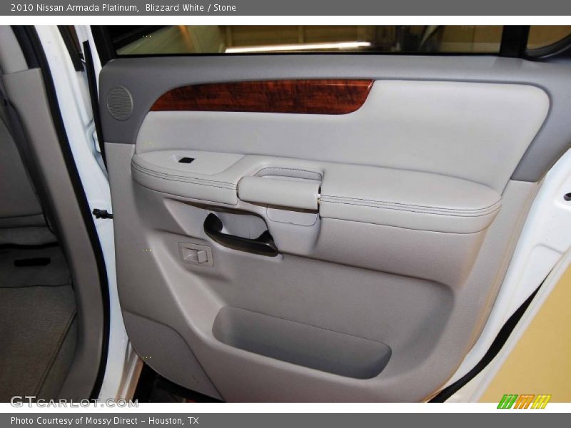 Blizzard White / Stone 2010 Nissan Armada Platinum