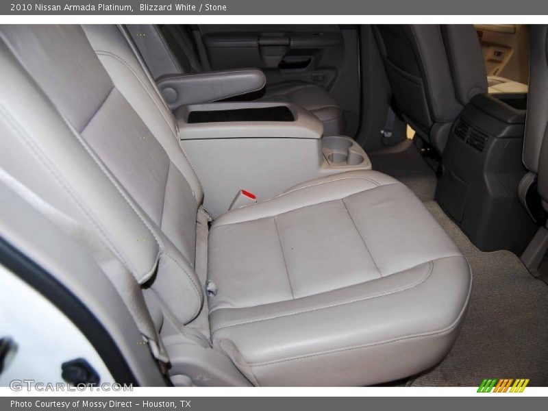 Blizzard White / Stone 2010 Nissan Armada Platinum
