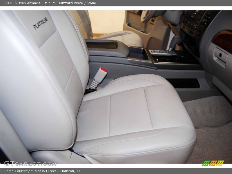 Blizzard White / Stone 2010 Nissan Armada Platinum