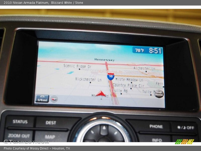 Blizzard White / Stone 2010 Nissan Armada Platinum