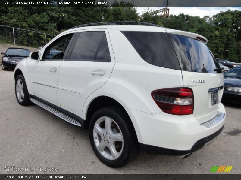 Arctic White / Black 2008 Mercedes-Benz ML 350 4Matic