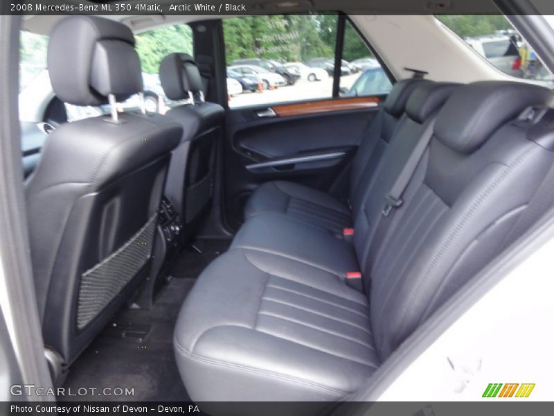 Arctic White / Black 2008 Mercedes-Benz ML 350 4Matic