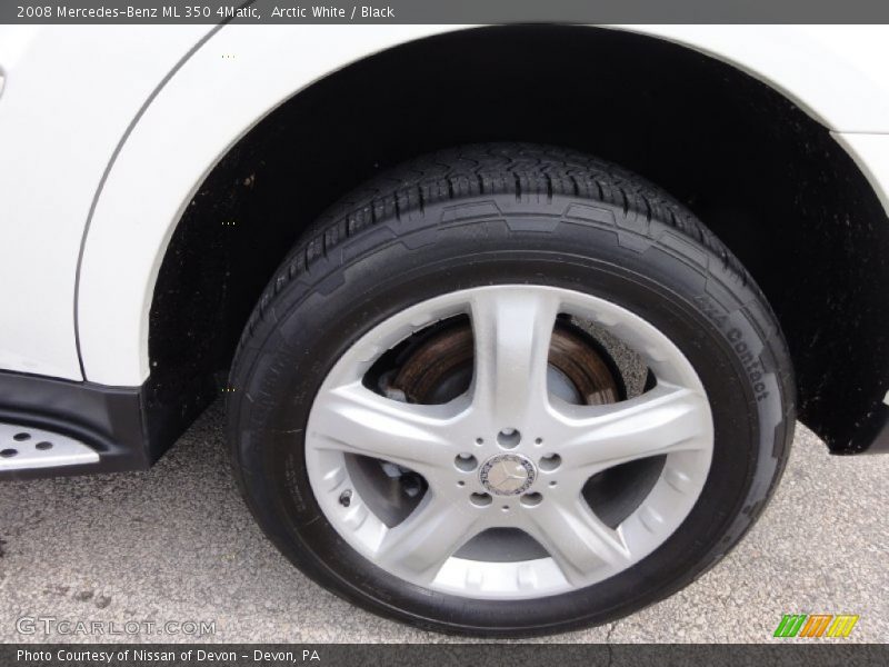 Arctic White / Black 2008 Mercedes-Benz ML 350 4Matic