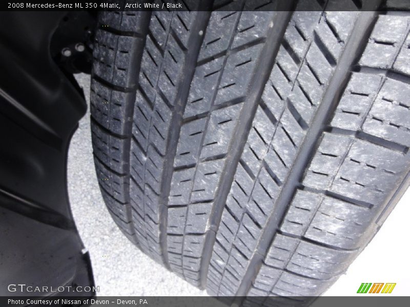 Arctic White / Black 2008 Mercedes-Benz ML 350 4Matic