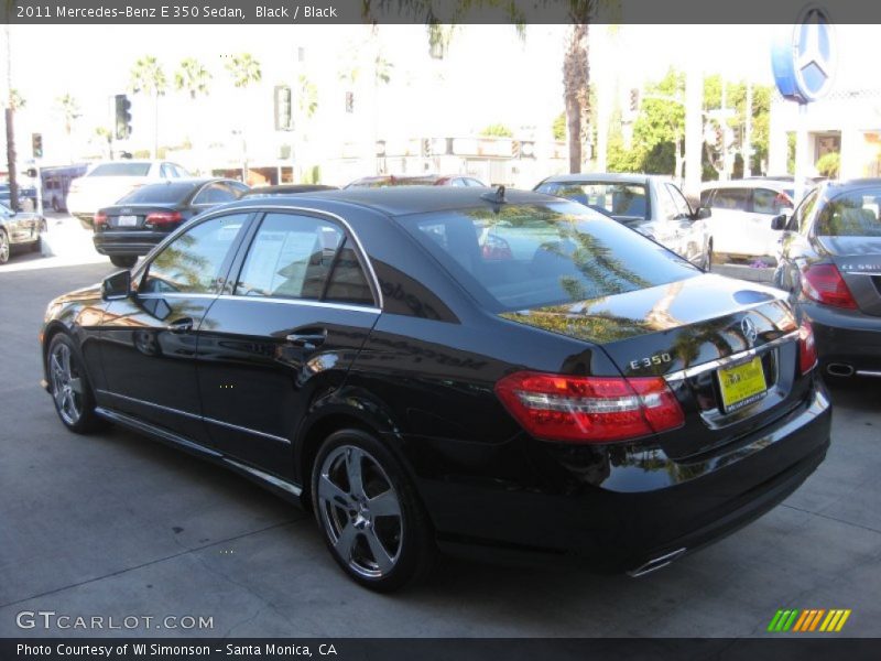 Black / Black 2011 Mercedes-Benz E 350 Sedan