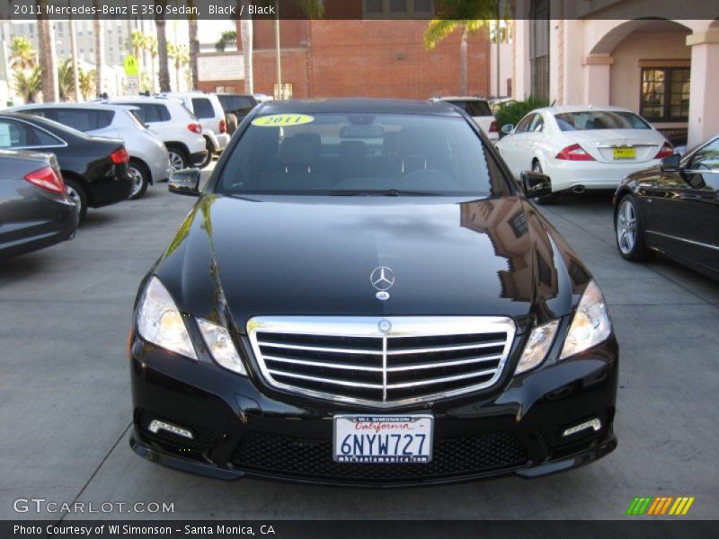 Black / Black 2011 Mercedes-Benz E 350 Sedan