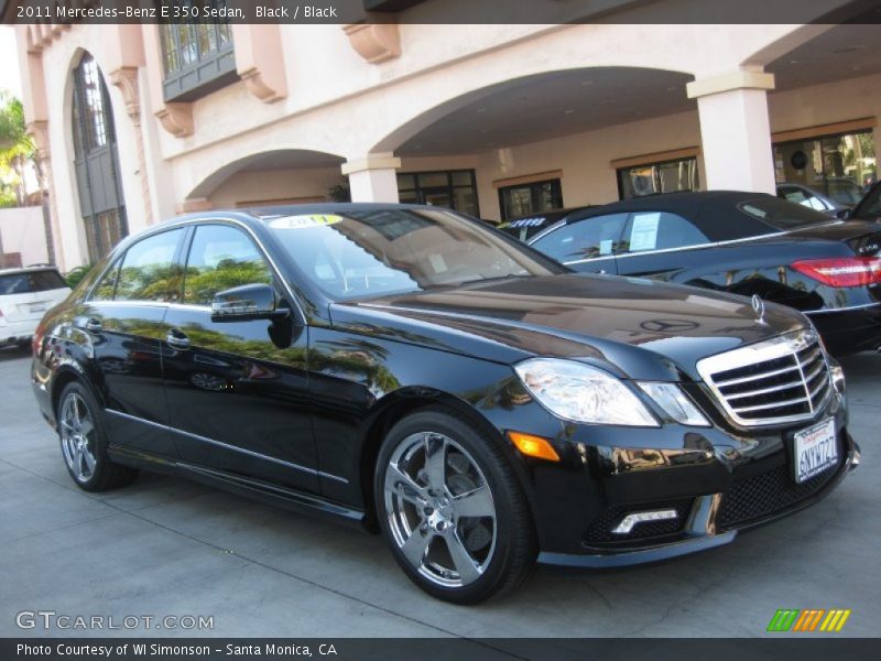 Black / Black 2011 Mercedes-Benz E 350 Sedan