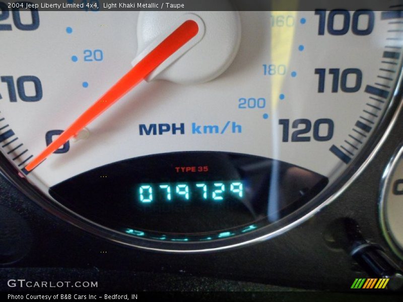 Light Khaki Metallic / Taupe 2004 Jeep Liberty Limited 4x4