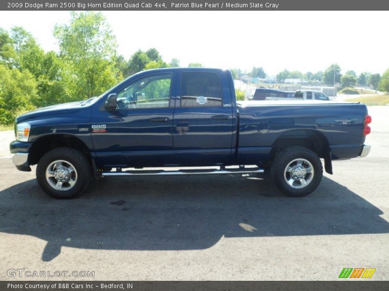 Patriot Blue Pearl / Medium Slate Gray 2009 Dodge Ram 2500 Big Horn Edition Quad Cab 4x4