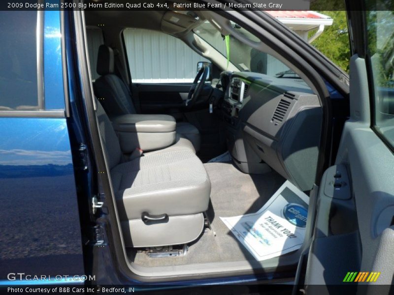 Patriot Blue Pearl / Medium Slate Gray 2009 Dodge Ram 2500 Big Horn Edition Quad Cab 4x4